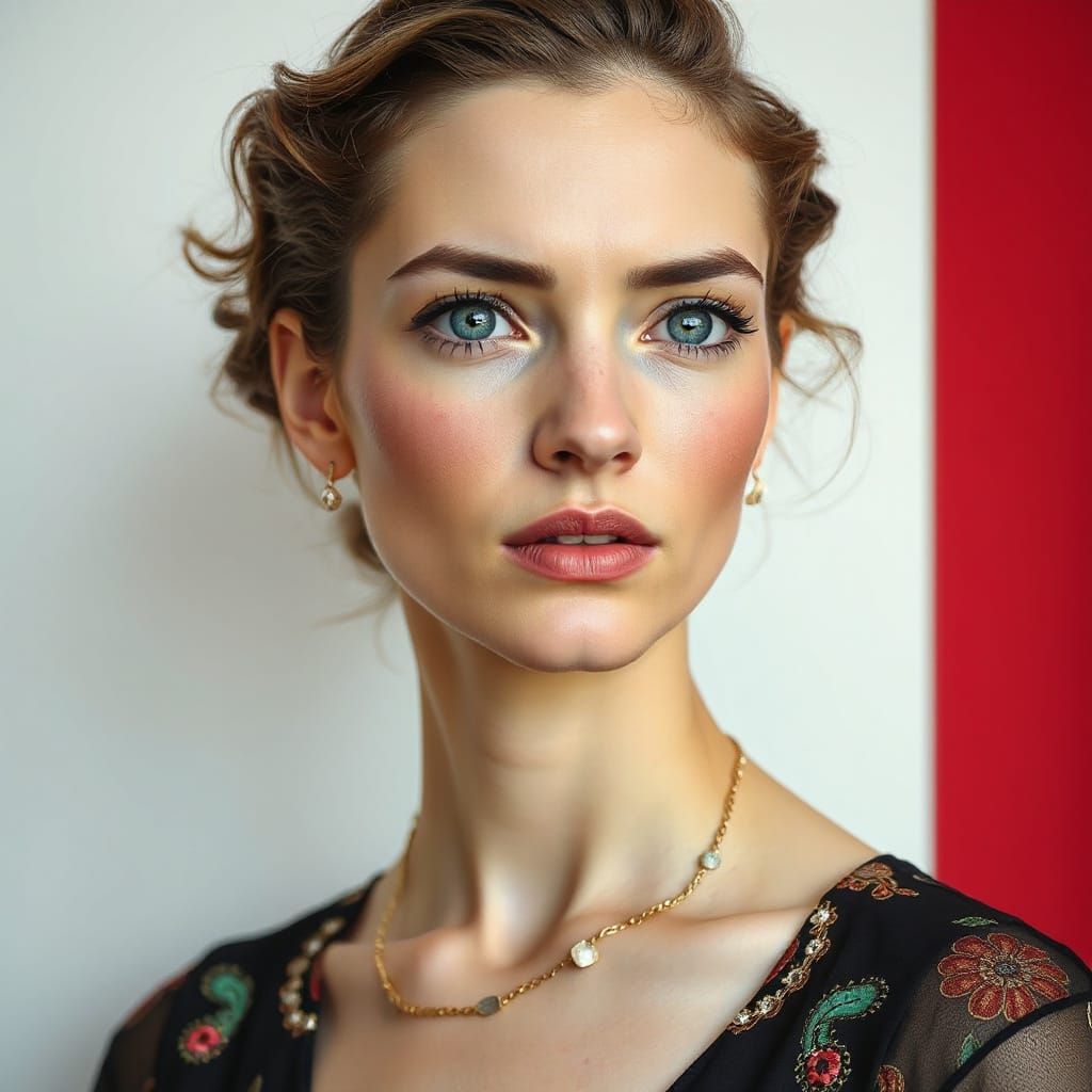 Influenza: A Beautiful Woman with Flu Symptoms