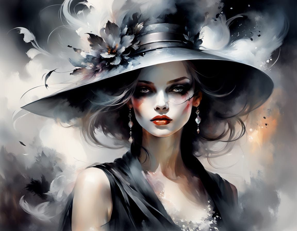 Smoky Figure in Haenraets Watercolour Style