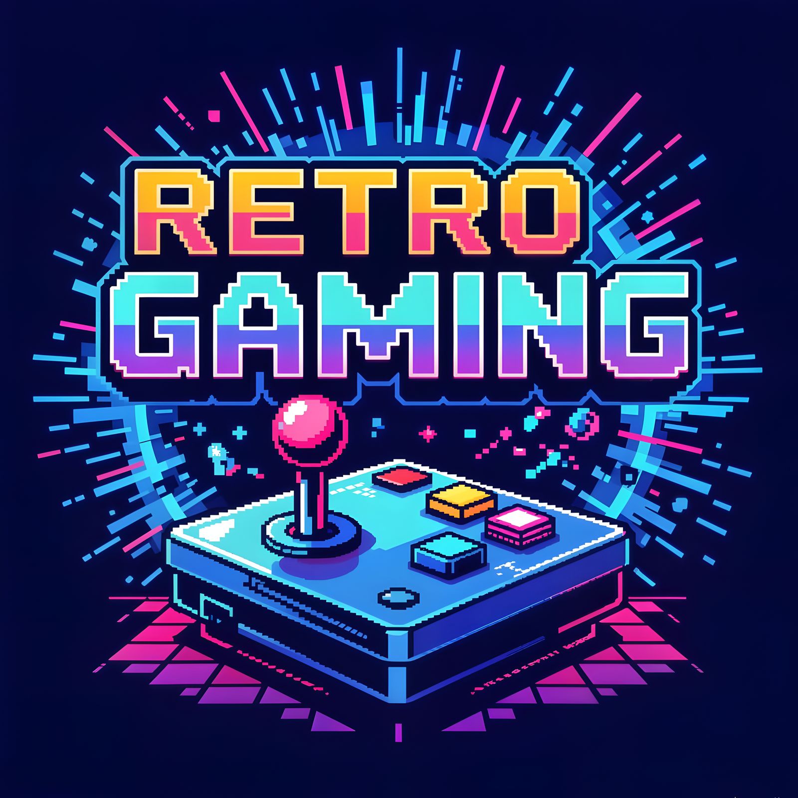 Retro Video Gaming Logo Design