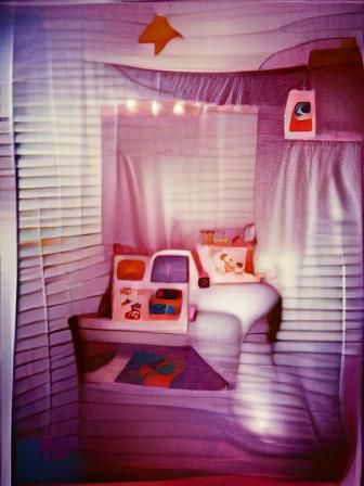 Nostalgic 80s Child's Room Polaroid
