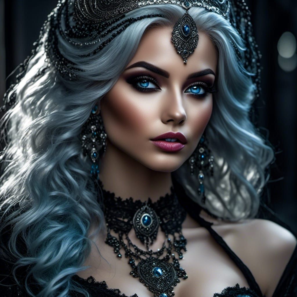 Beautiful Reaper in Photorealistic Digital Fantasy Art