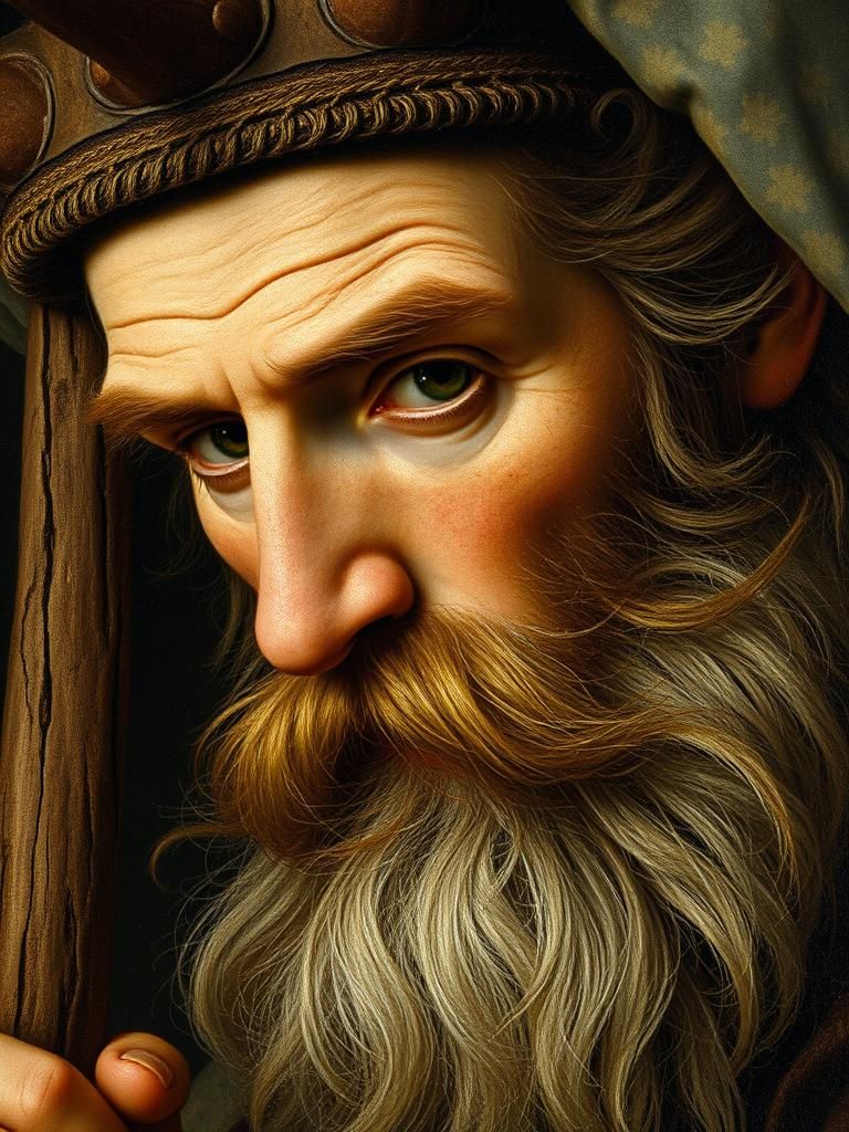 Herne the Hunter Portrait in Renaissance Style