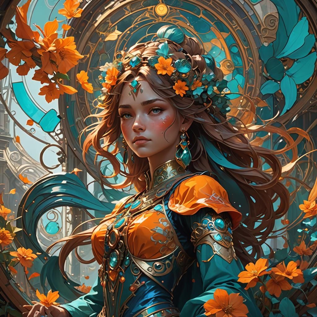 Intricate Abstract Design with Dynamic Lighting