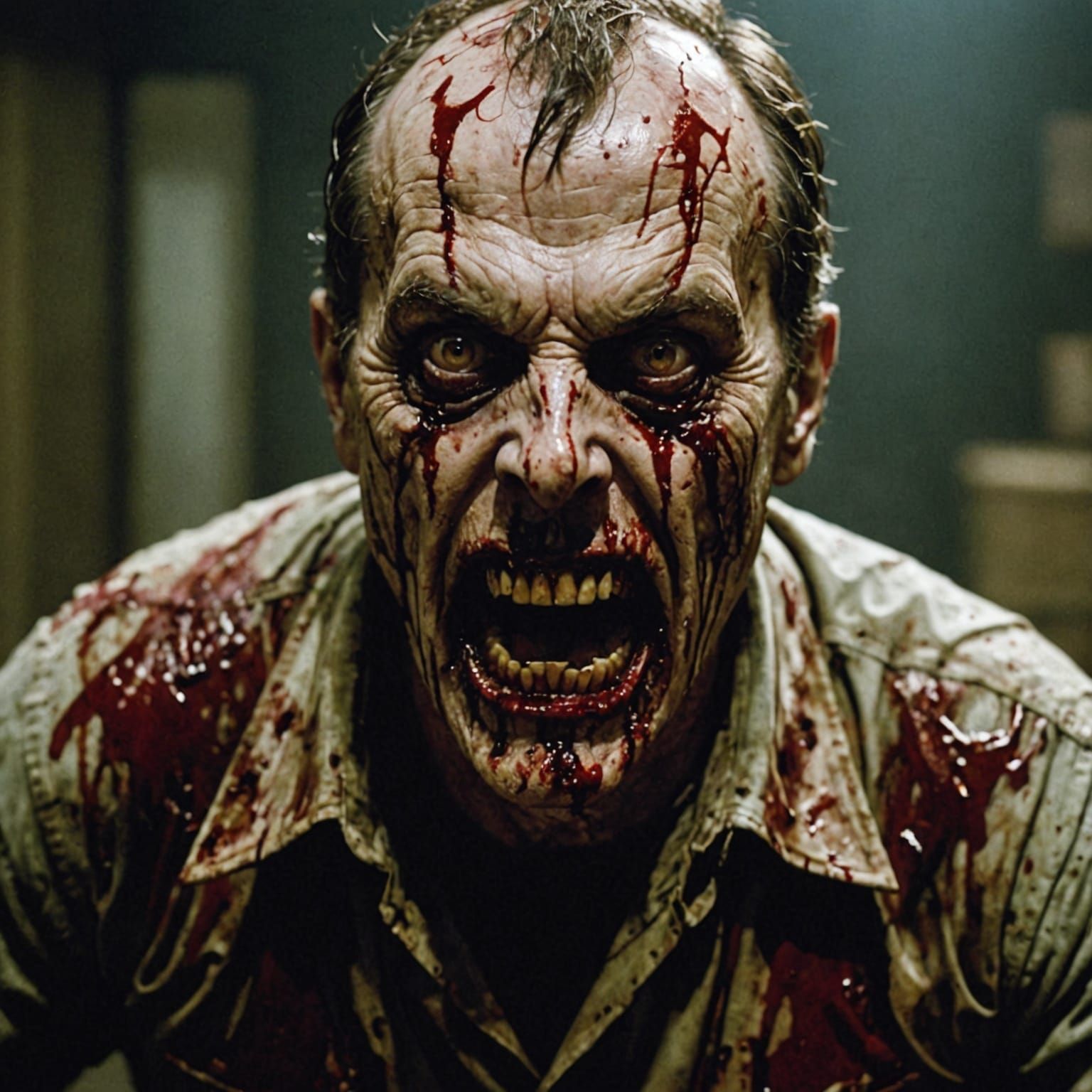 Intense Horror Scene of Bloodshed and Gore