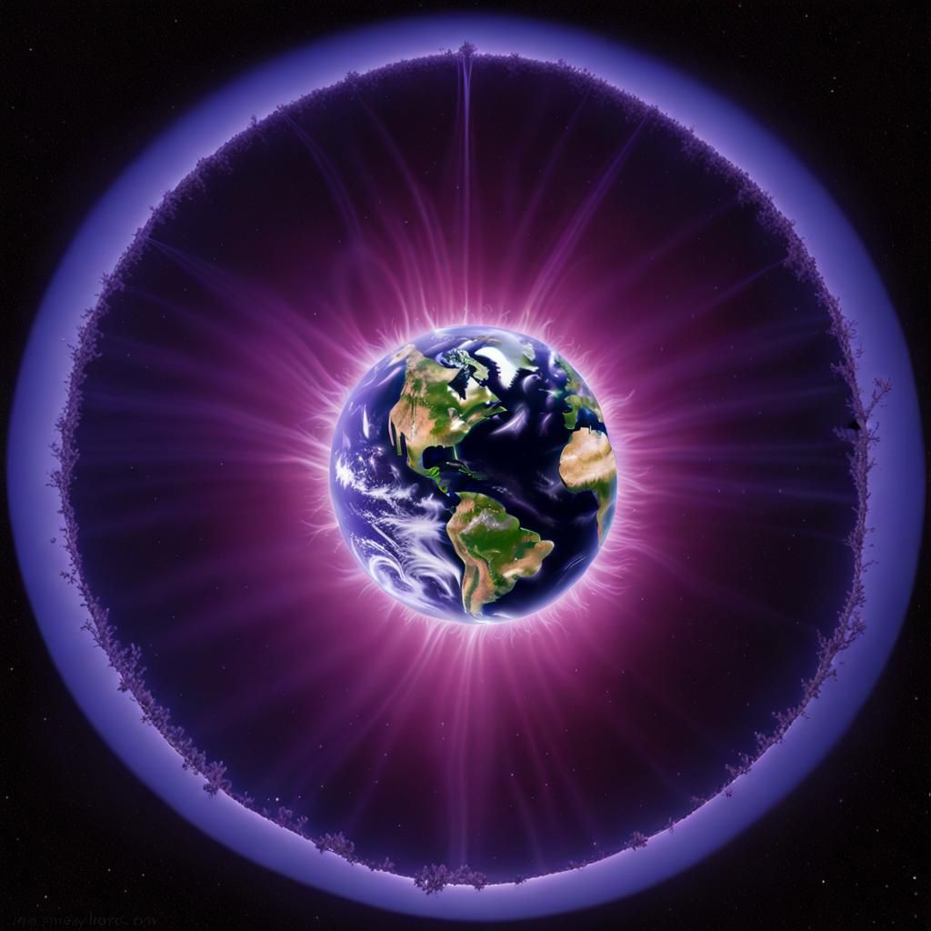 Earth Planet Kirlian Photography Visualization