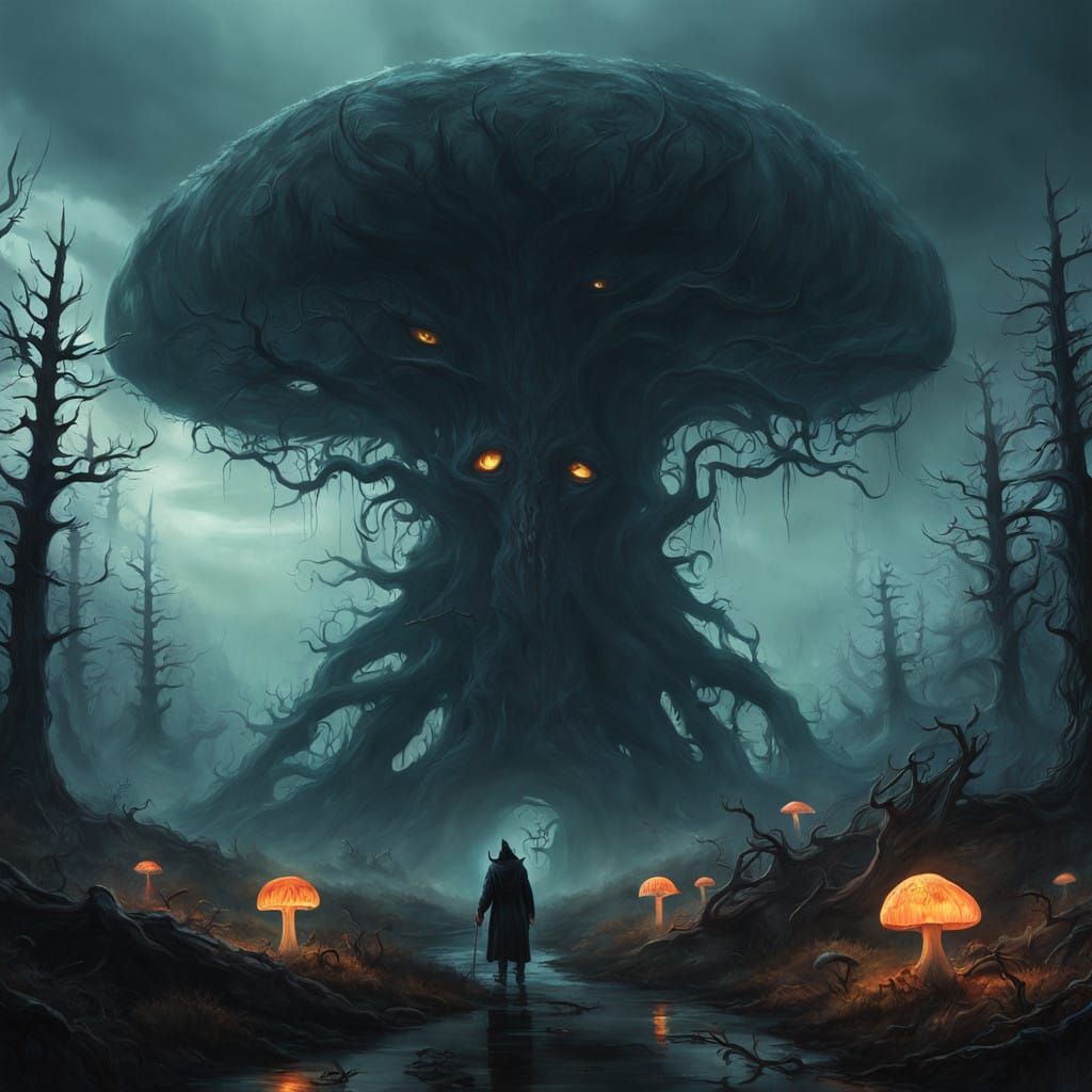 Demonicus: Dark Fantasy Entity Emerge from Haunting Landscap...