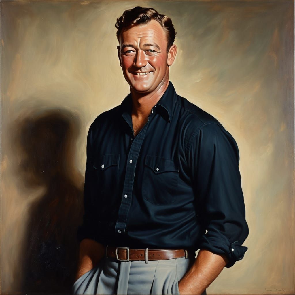 Classic Portrait in Rockwellian Impressionistic Style