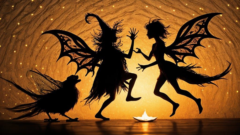 Punky Pixies Shadow Dancers in Shadow Play