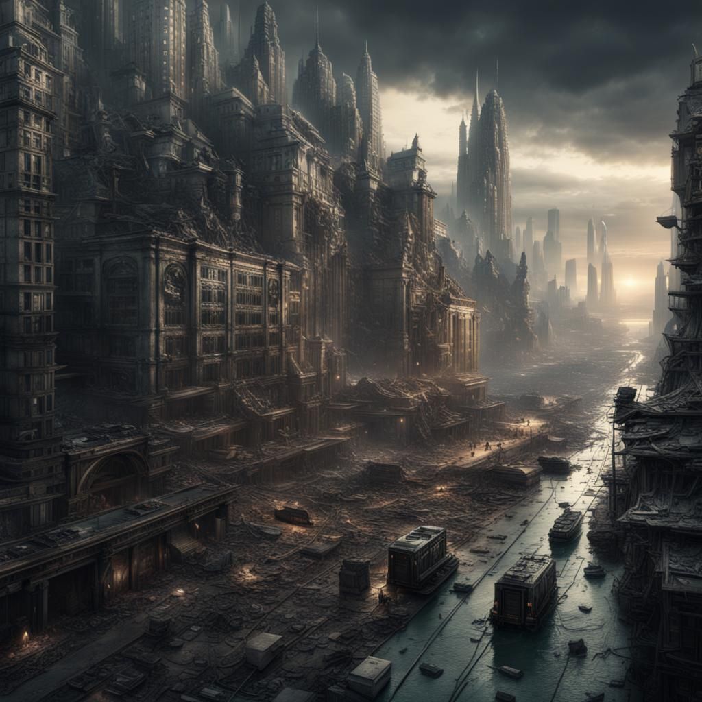 Dystopian Digital Matte Painting