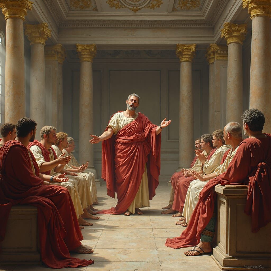Roman Senator Orator in Neoclassical Style