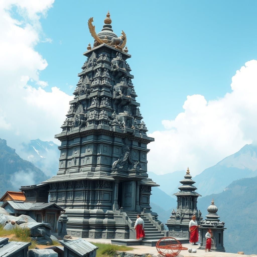 Surreal Master of Mahakal Depicted in Eerie Art