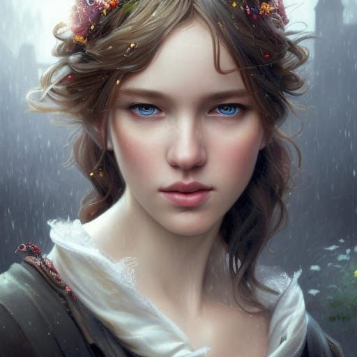 Attractive Belgian Princess Portrait in Detailed Lighting