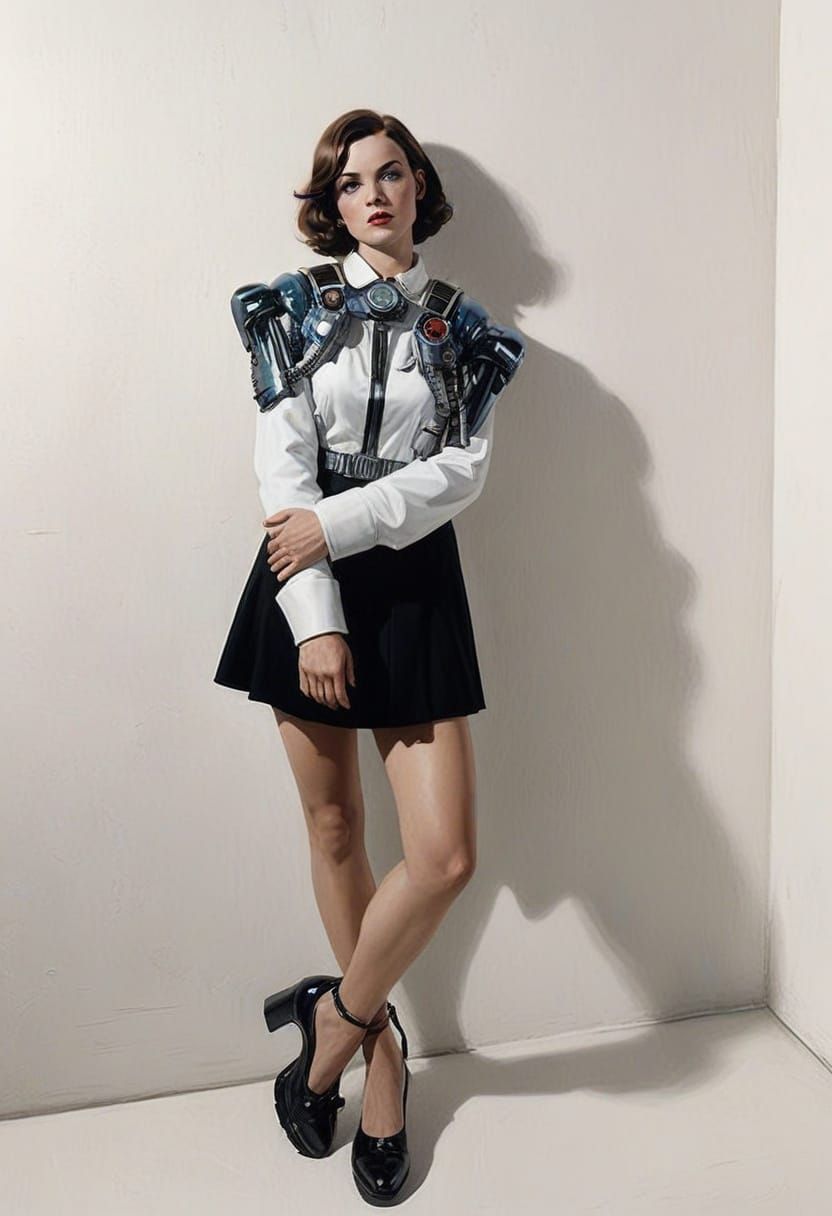 High-Flying Adventuress in Retro Tech Jetpack