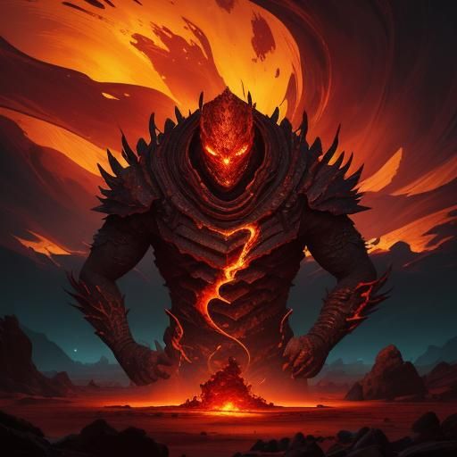 Crimson Reaver Concept Art in Golden Hour