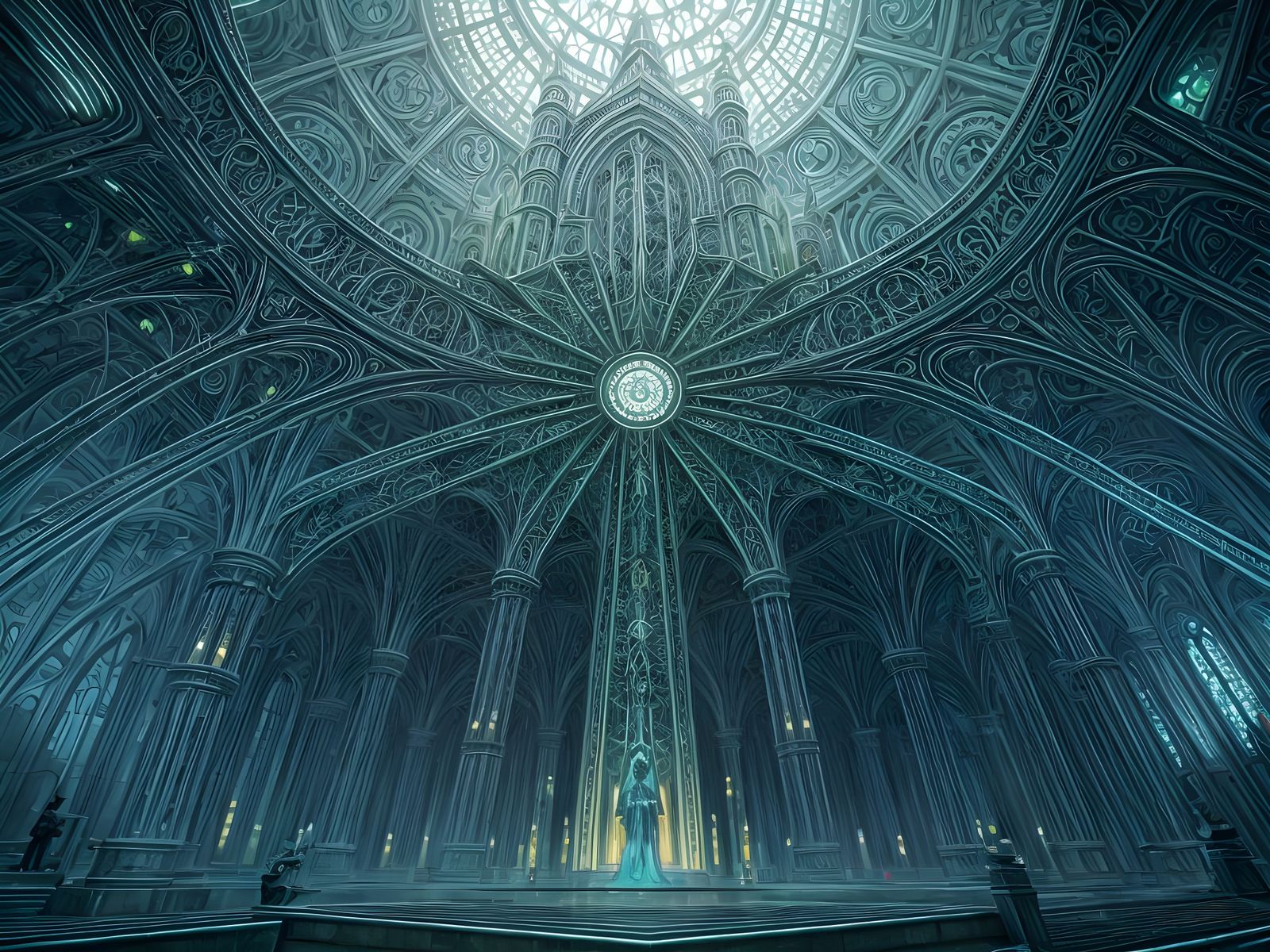 Ethereal Emerald Cathedral Blueprint