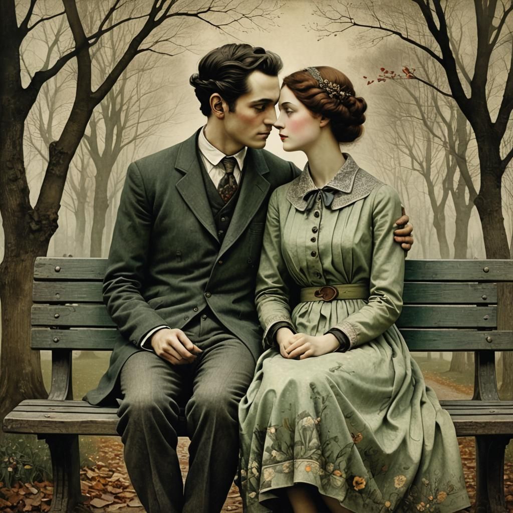 The Park Bench #1 by Catrin Welz Stein