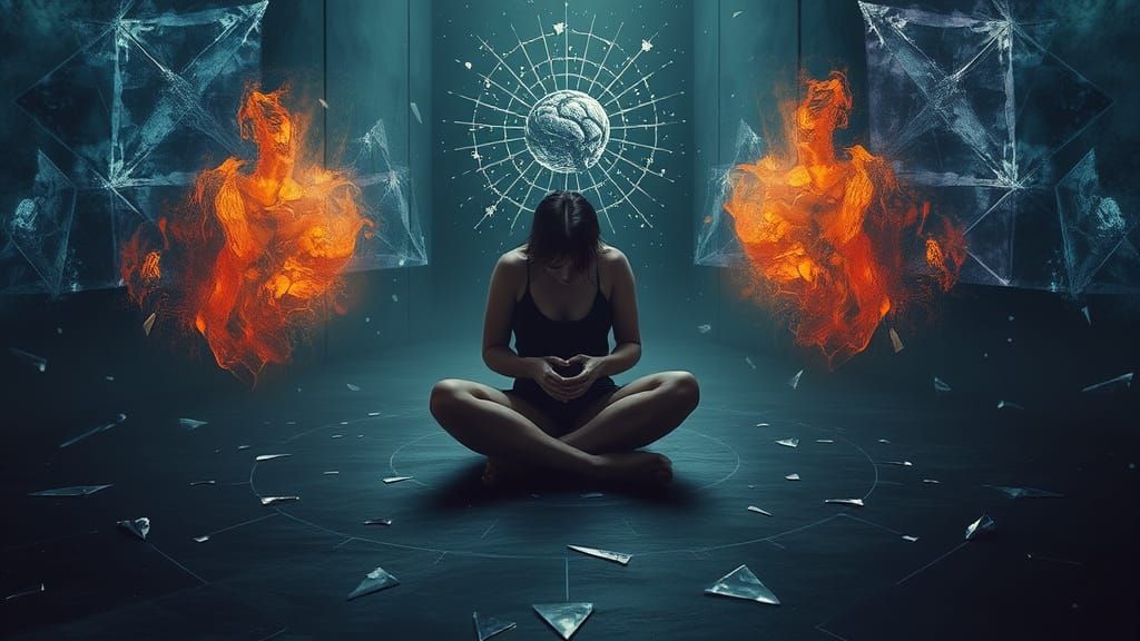 Surrealist Dreamscape in a Dark, Symbolic Atmosphere