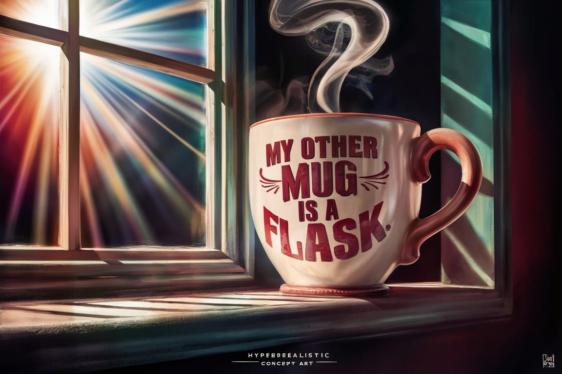 Hyperrealistic Coffee Mug Concept Art