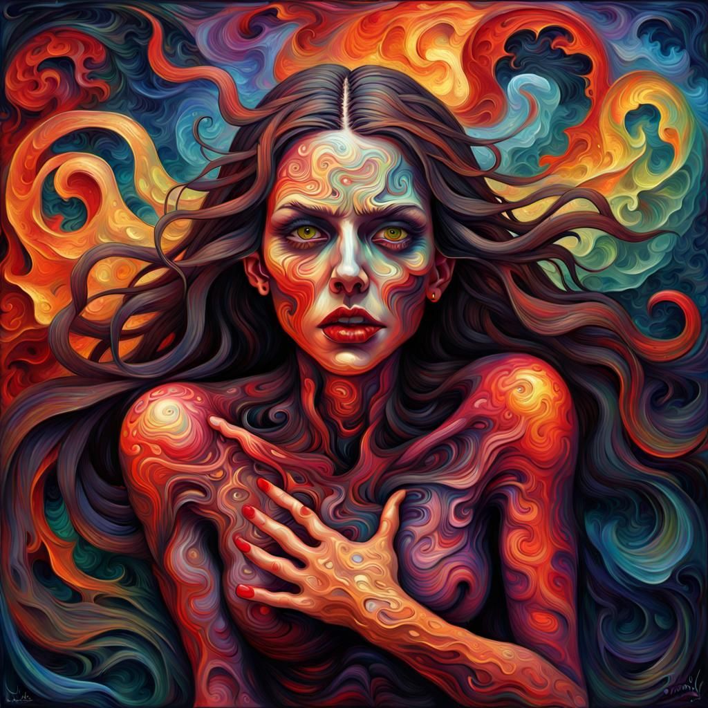 Woman Possessed by Demon: Neo-Impressionist Exorcism