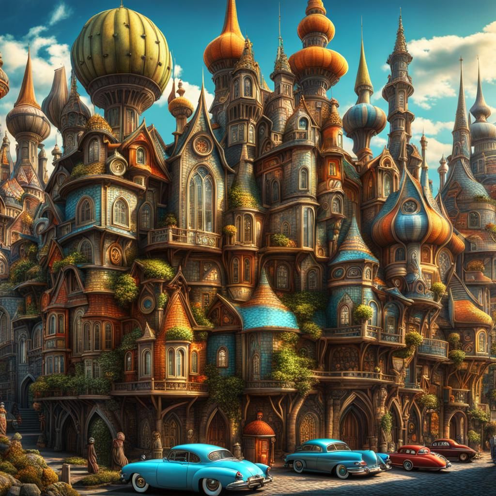 Whimsical Utopian City