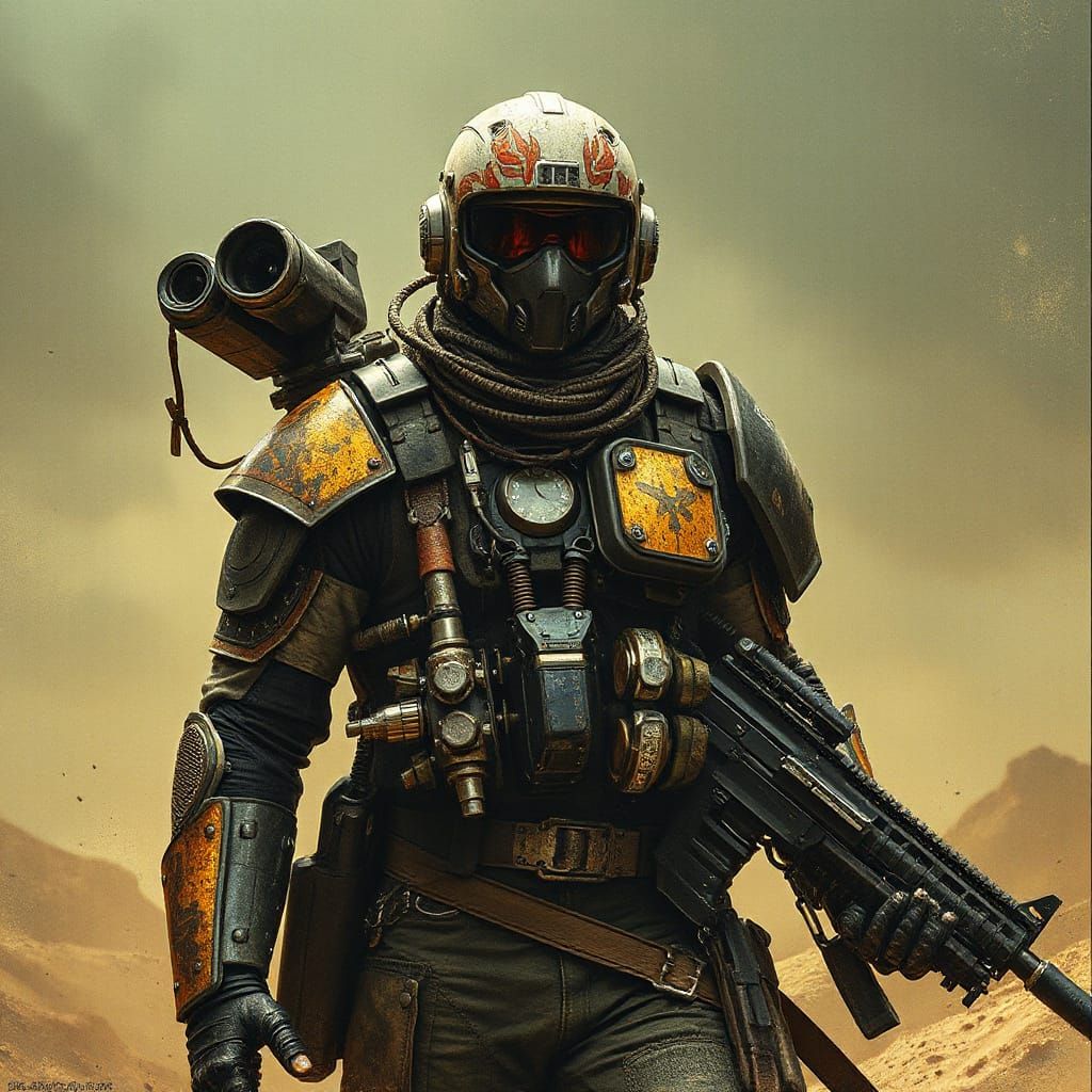 Machined Human Hybrid Pilots in a Dystopian Landscape