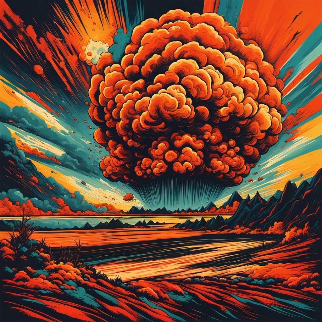 Piece of asteroid Wormwood impacting Tasmania near Hobart