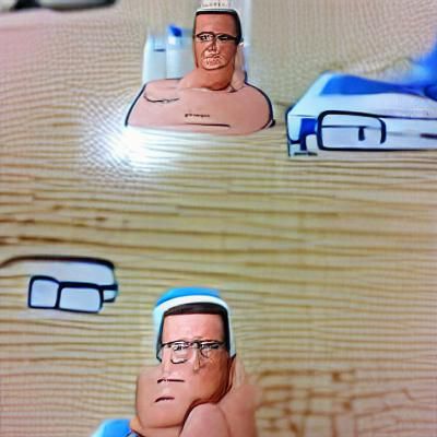AI Generated Portrait of Hank Hill