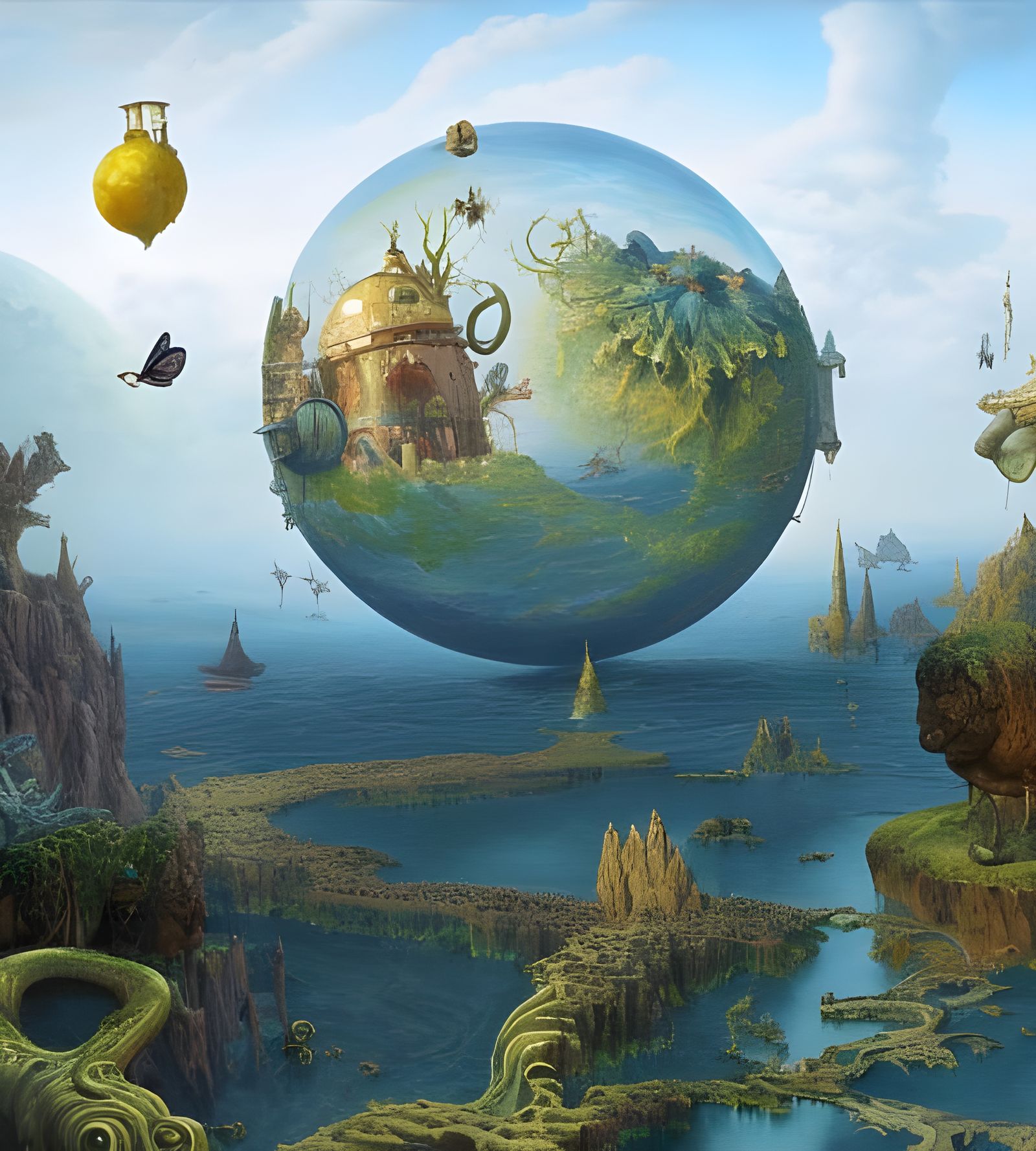 Alien Planet: Hyperdetailed Matte Painting