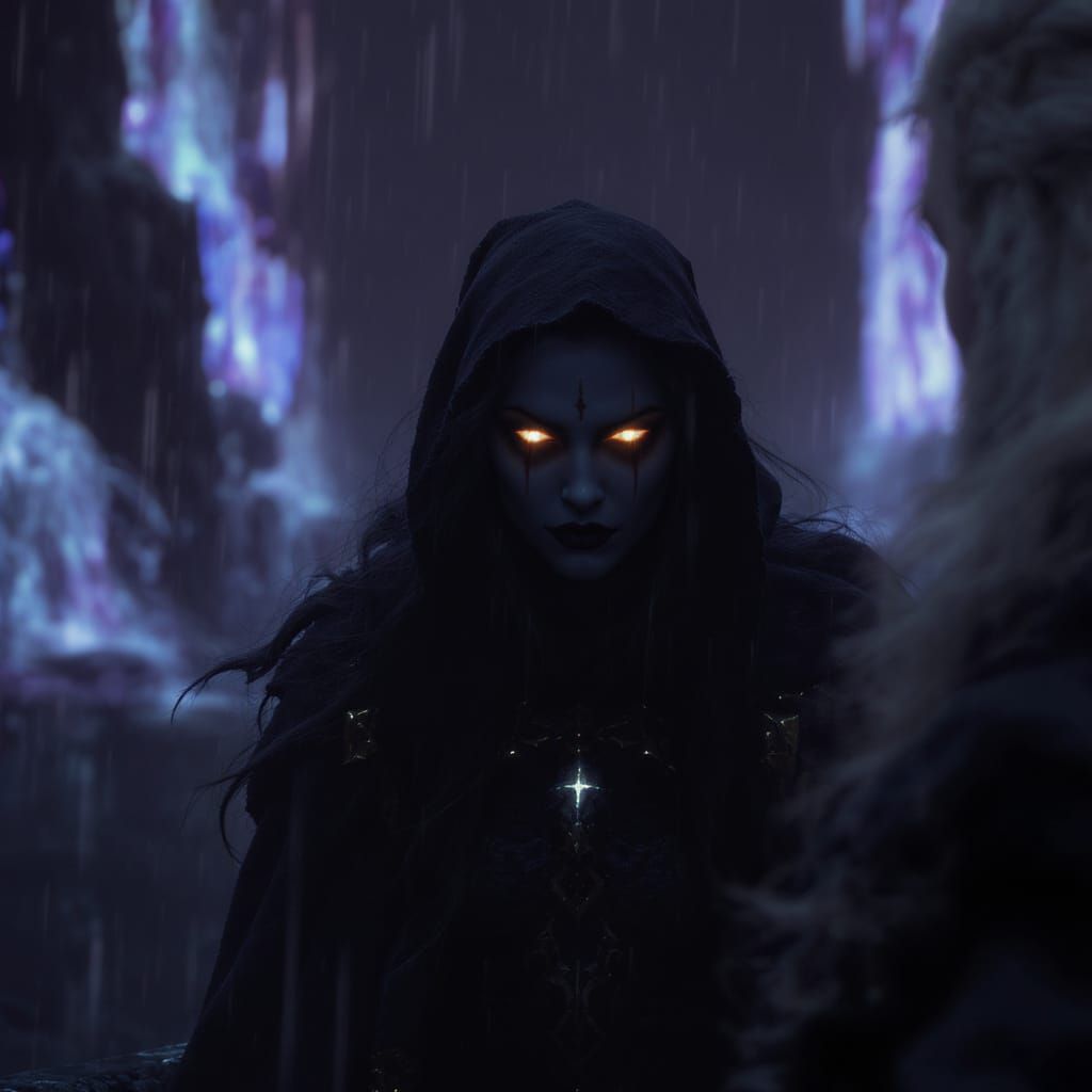 Modgudr, Guardian of Gjöll Bridge in Dark Realism