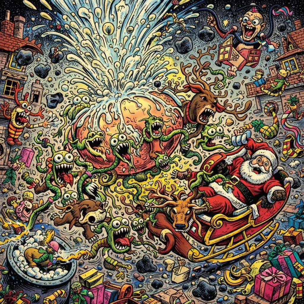 Grotesque Queen's Belly Sacs Explode in Chaotic Slime Geyser