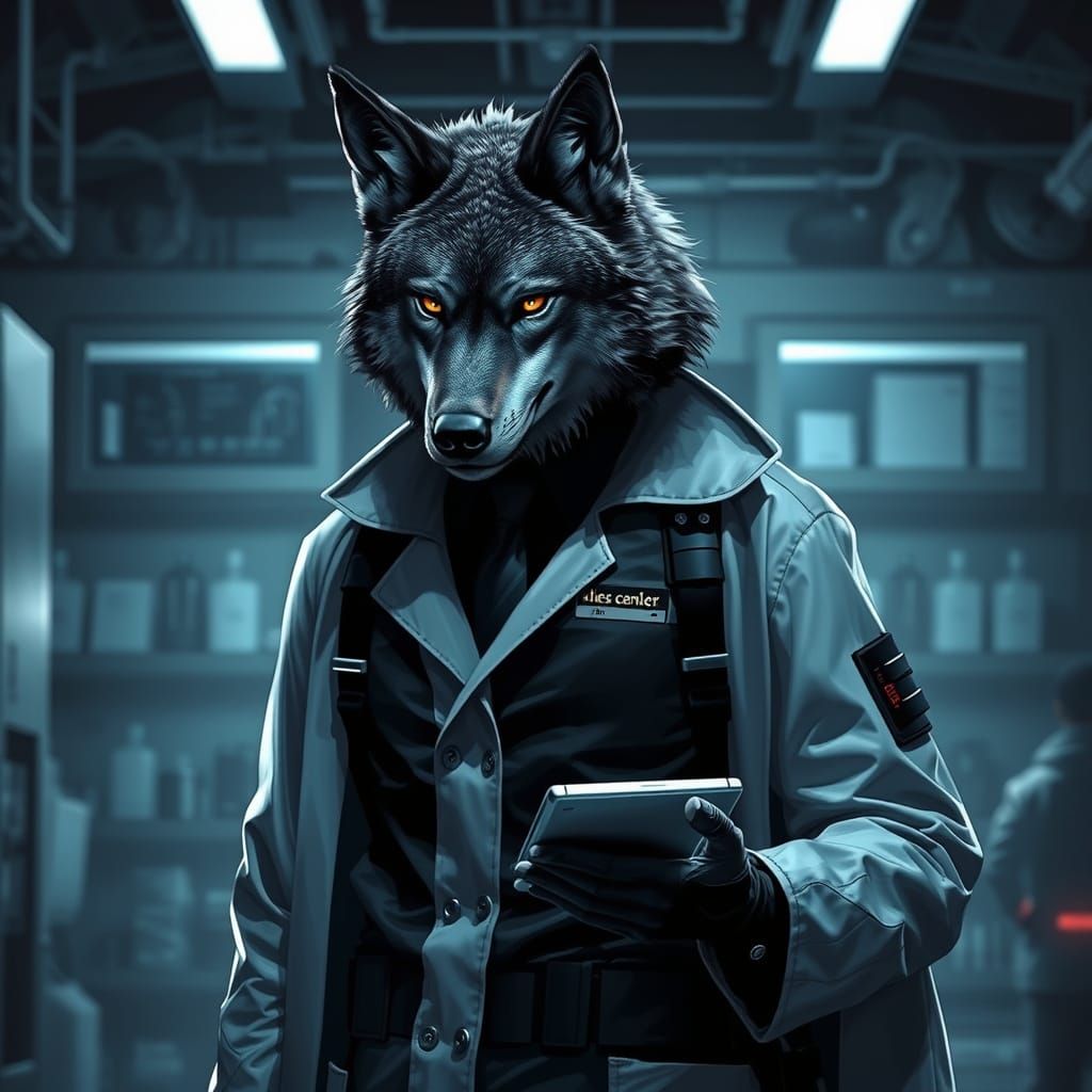 Cyberpunk Scientist Hybrid Reveals Dystopian Future