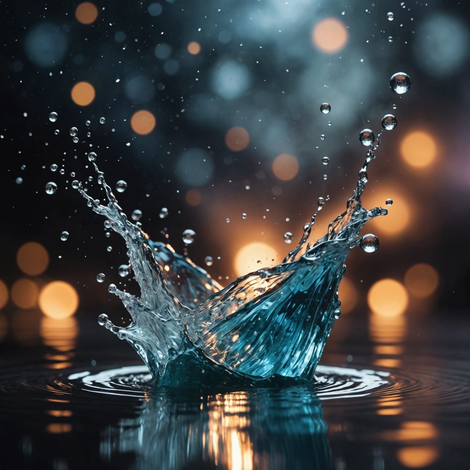 Hyperreal Galaxy Reflected Through Time's Rip