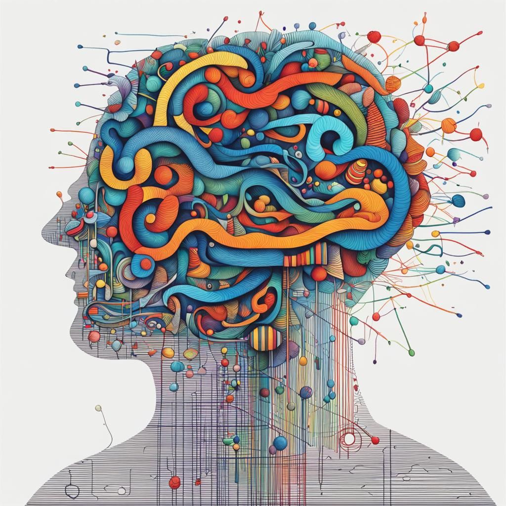 Meditative Neurographic Art Therapy Line