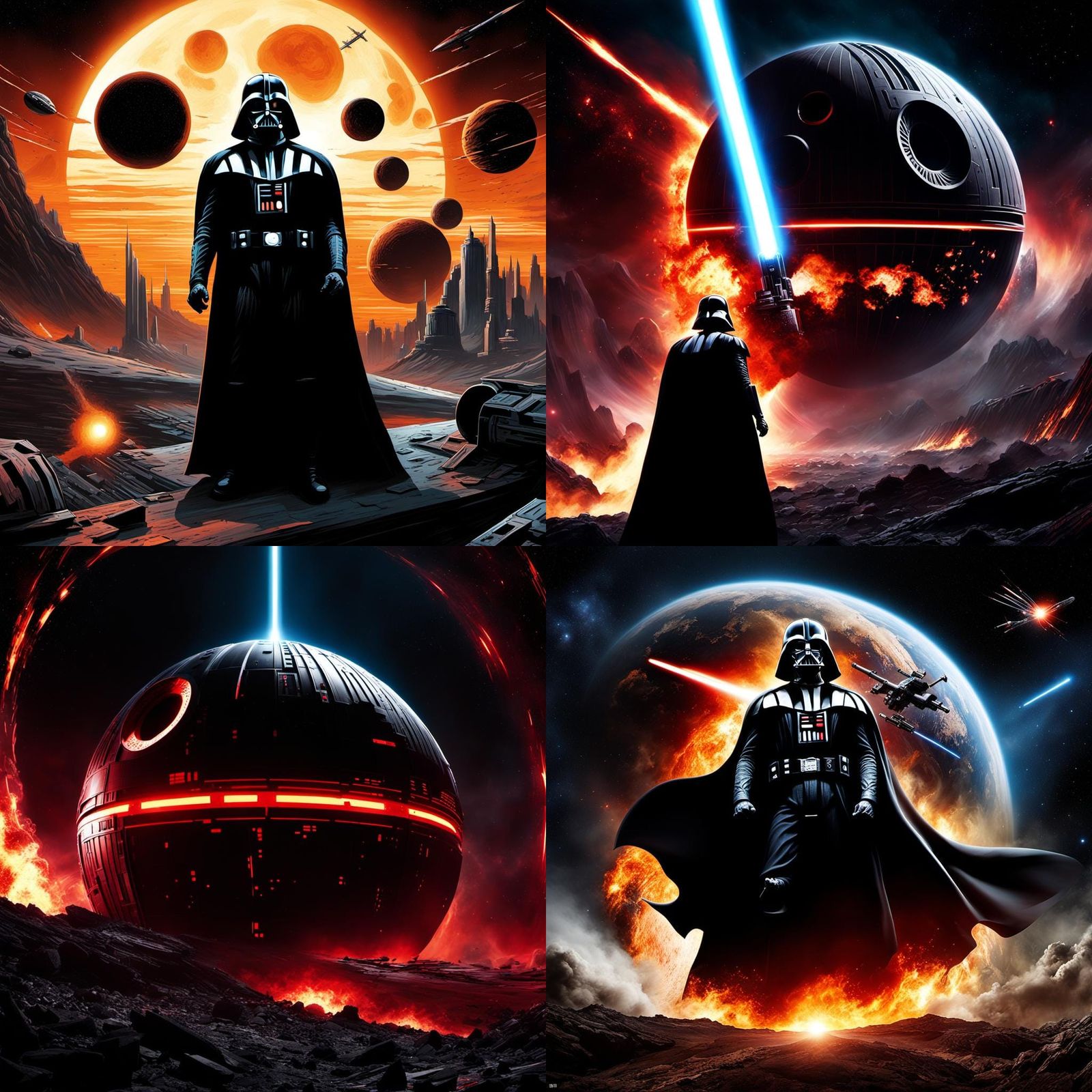 Darth Vader's Death Star Destroys Planet