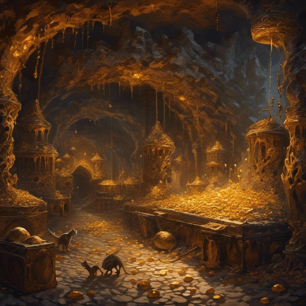 Dragon's Treasure: A Fantasy Graphic Novel Scene