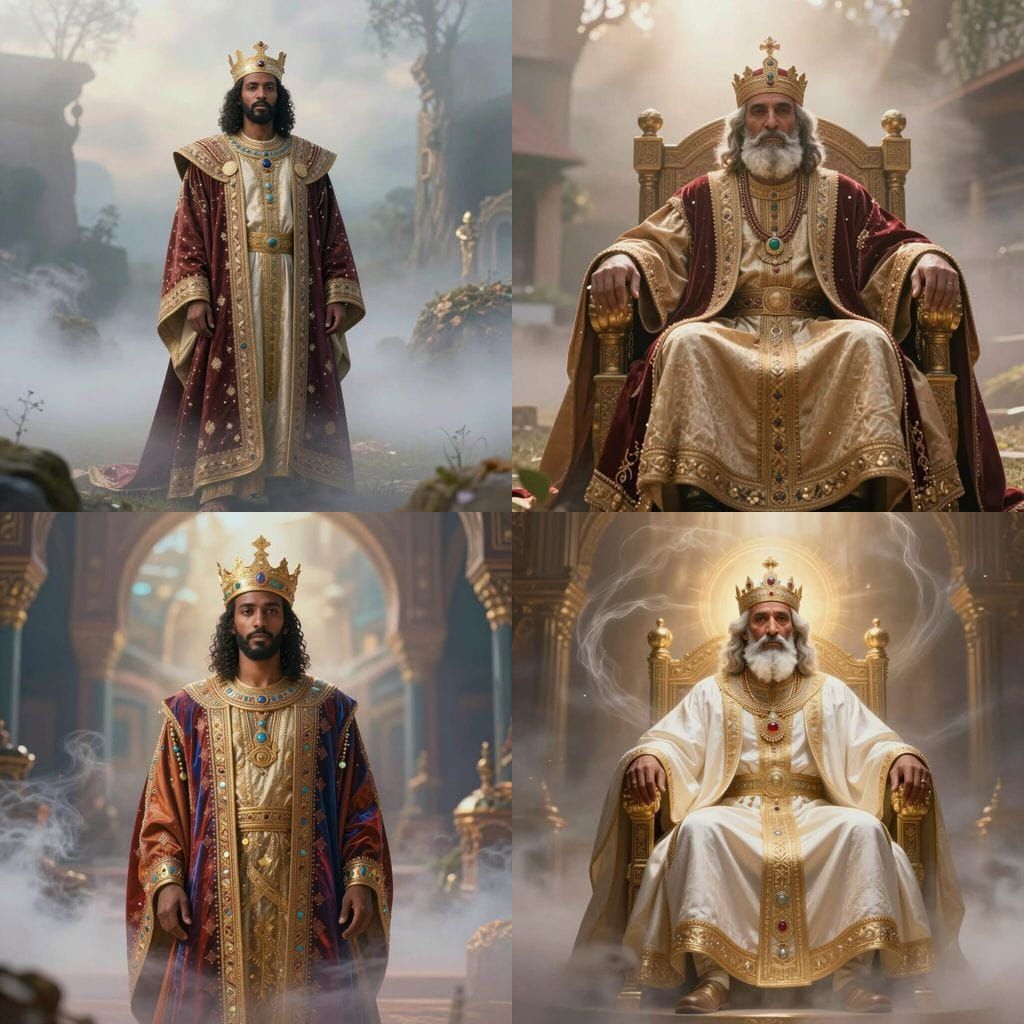Majestic Ethiopian King Theodore in Ethereal Mist