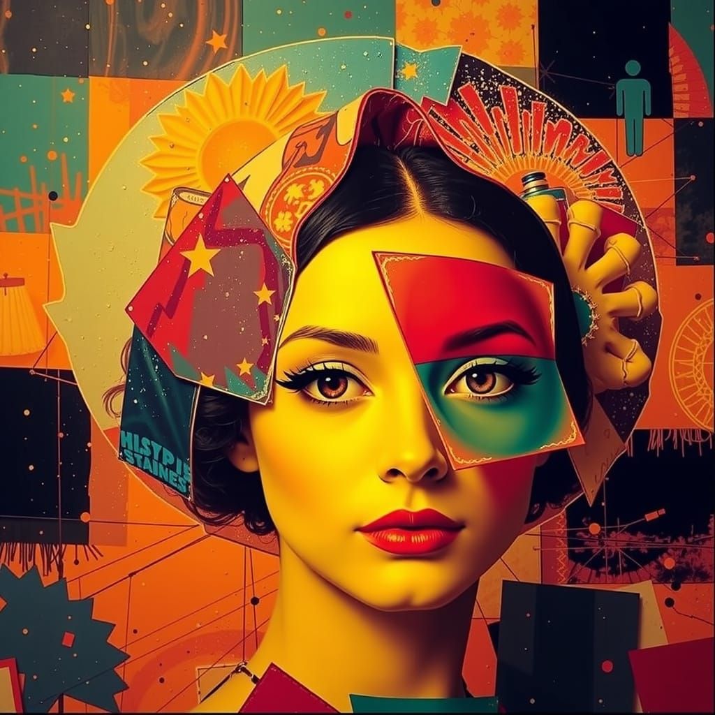 Bright Green Light Illuminates Night Scene