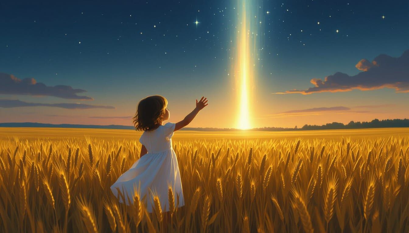 Child Reaching for Alien Sky Rift