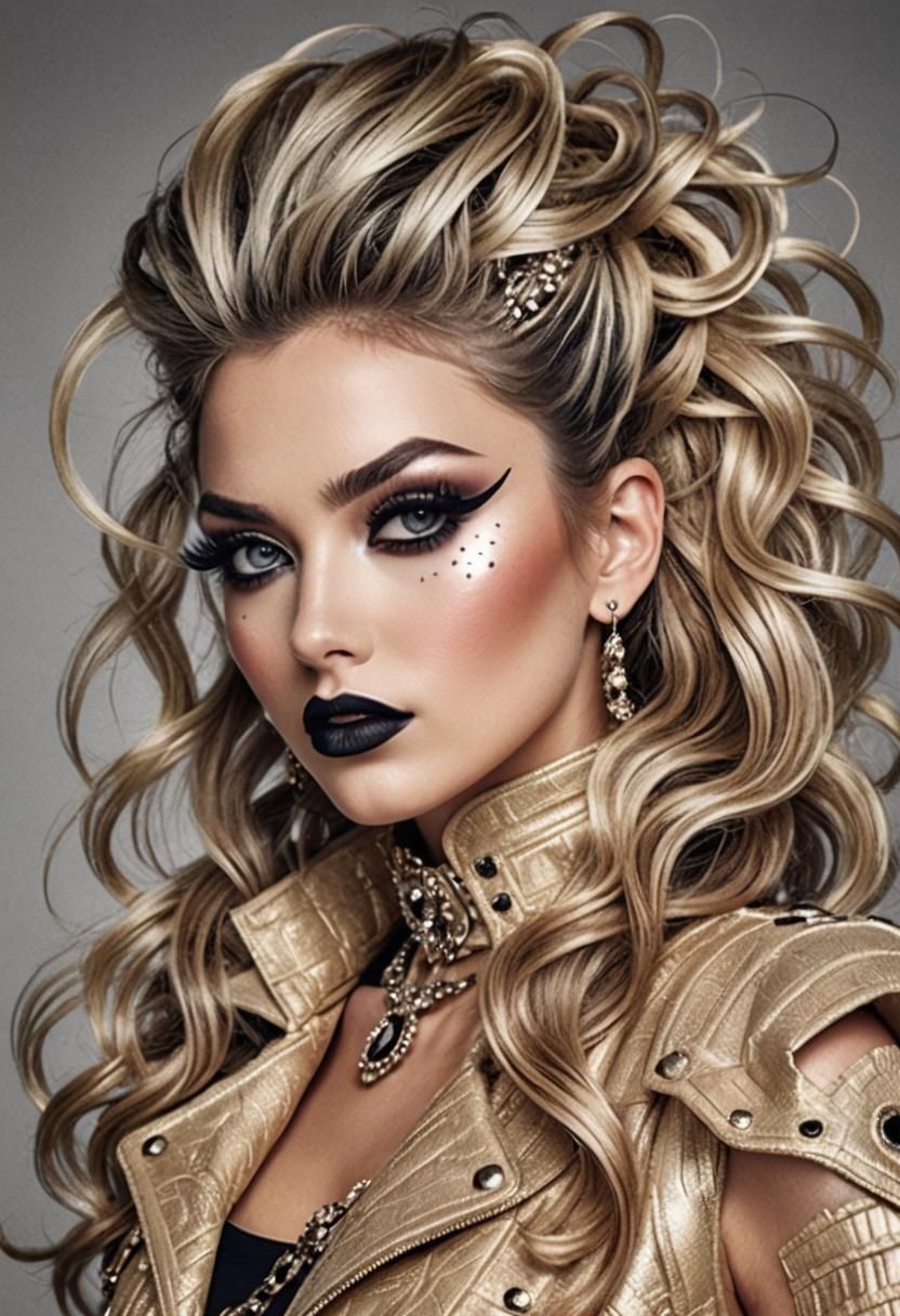 High Fashion Vogue Photo of Beautiful Woman