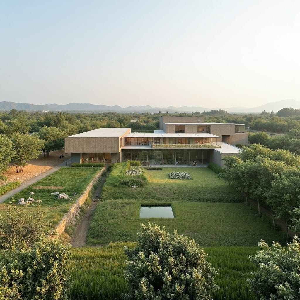 Architectural Marvel Blending Nature and Commerce