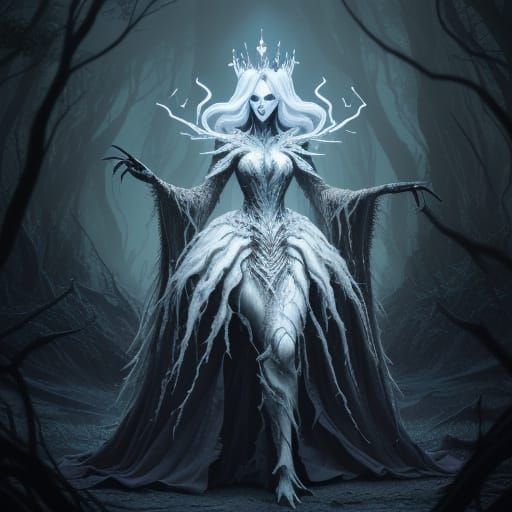 Towering Shadow Girl: Monstrous Childlike Silhouette