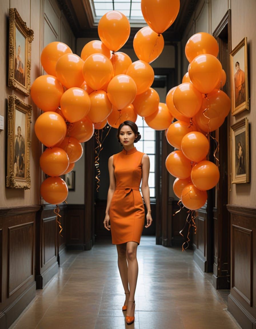Orange balloons