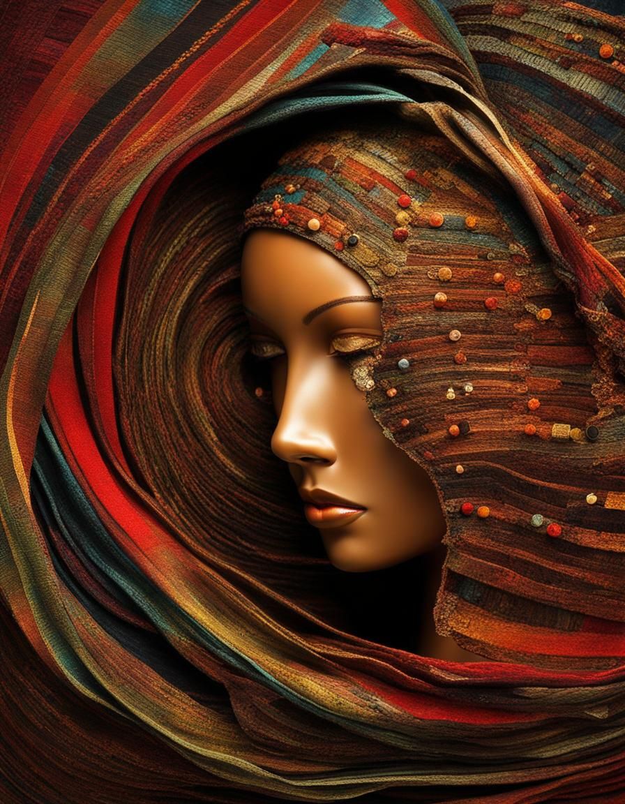 Abstract Textile Sculpture: Pyroelectric Love