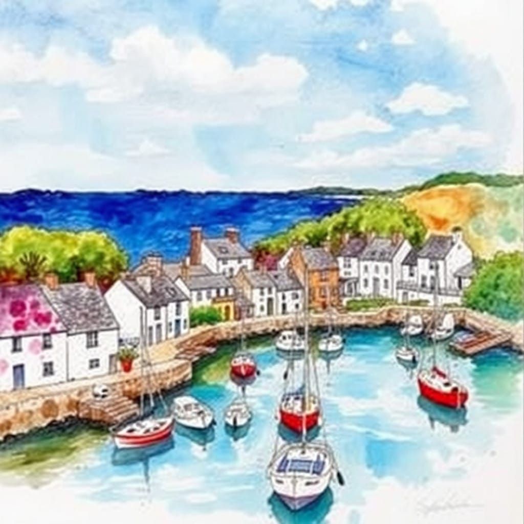 Charming St Mawes Village on the Roseland Peninsula