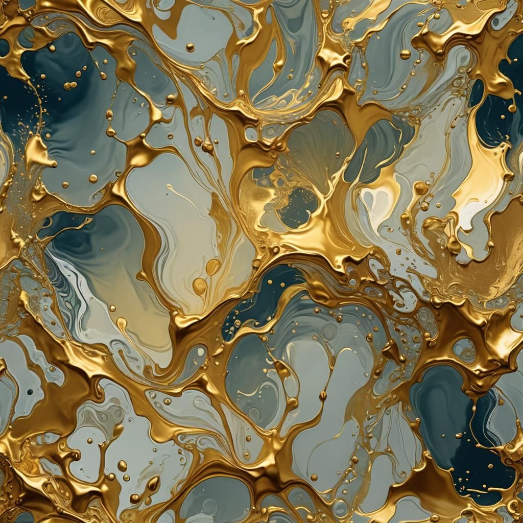Golden Light Diffusion in Water Gouache