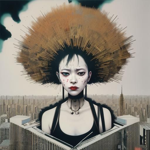 Demonic Figure in Glitchy Liminal Horror Style