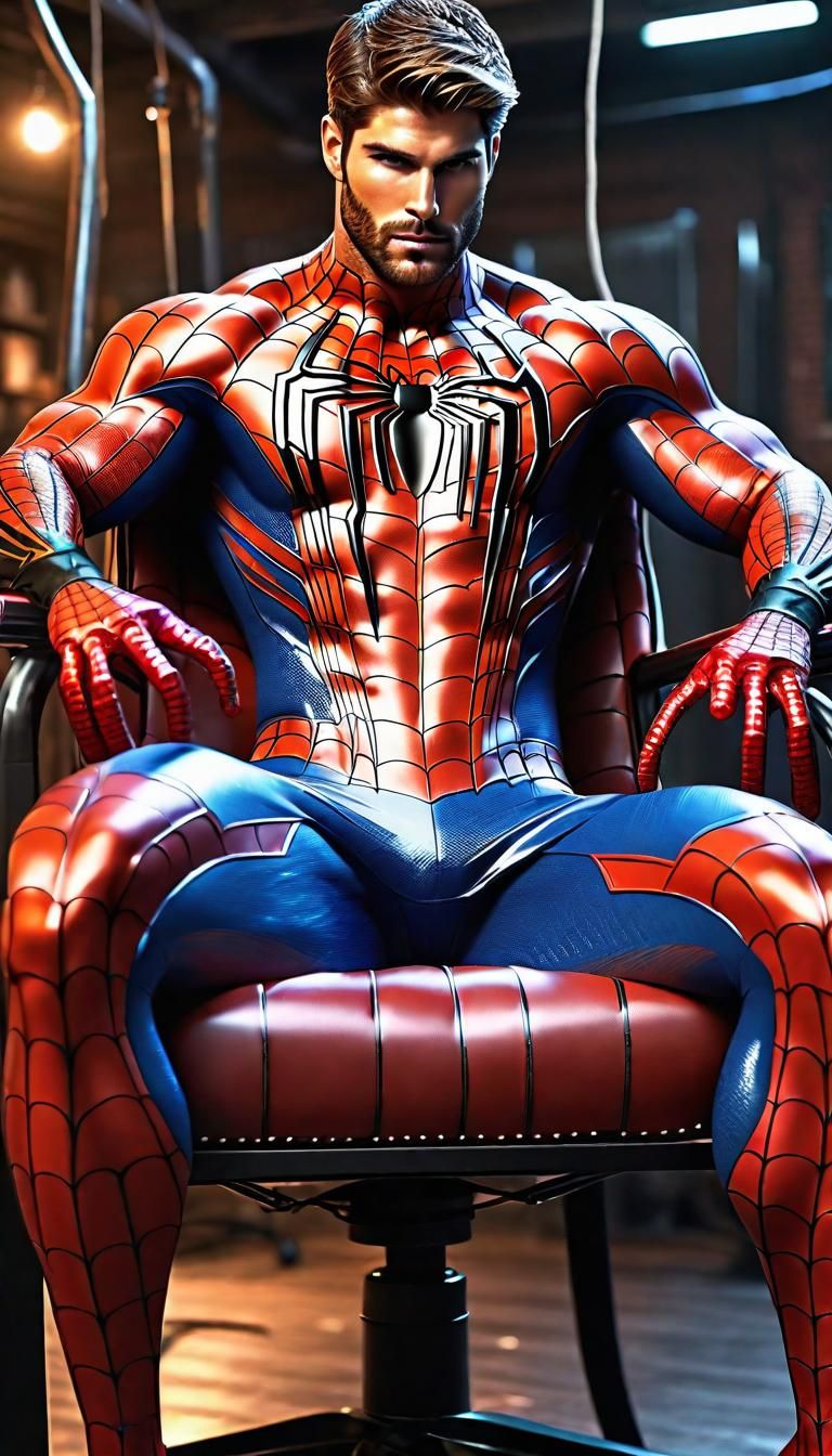 Muscular Spider-Man Bound: Detailed Concept Art