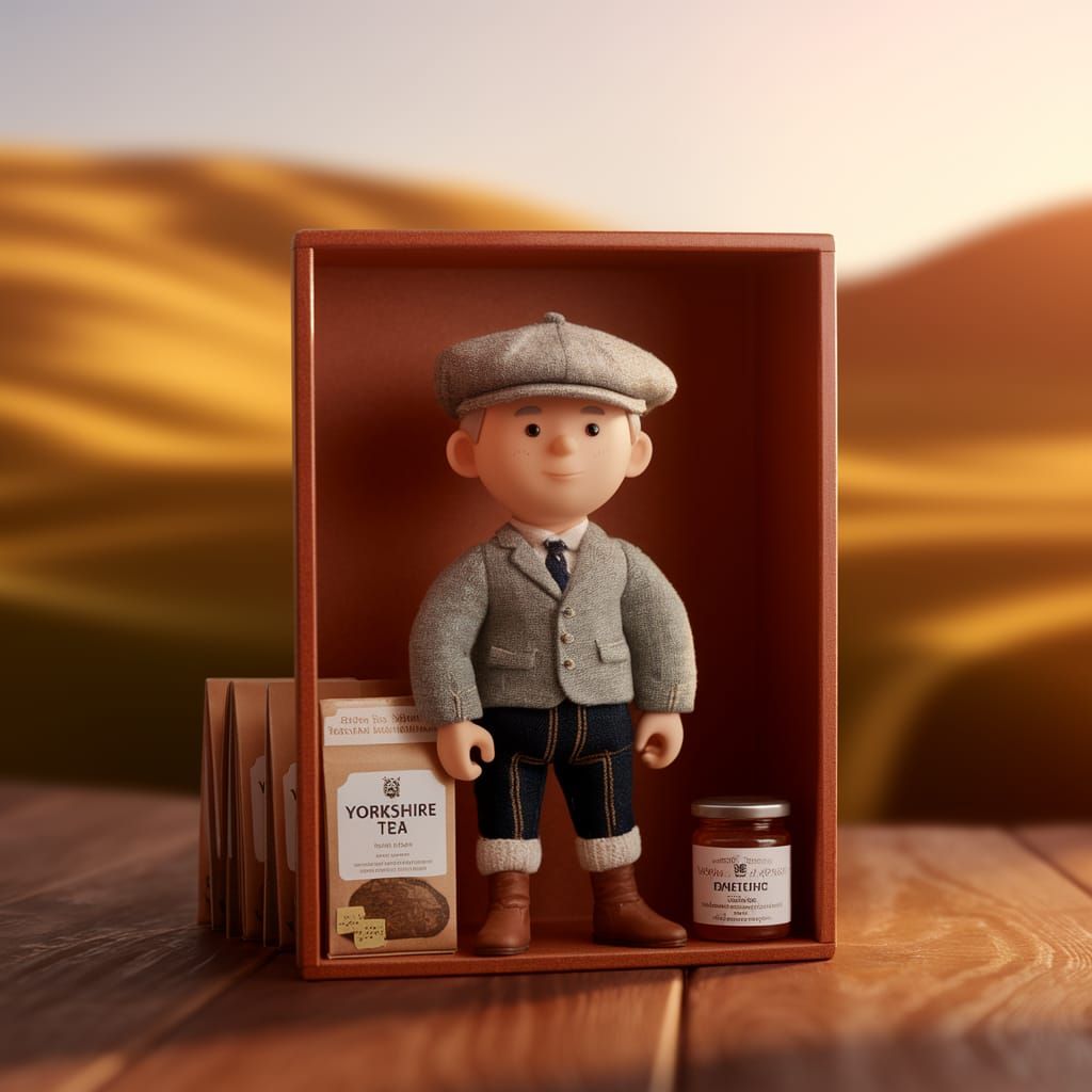 Yorkshire Resident in Traditional Attire Stands Proud in Coz...