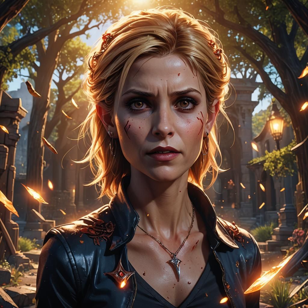 Spike from Buffy as Comic Book Vampire