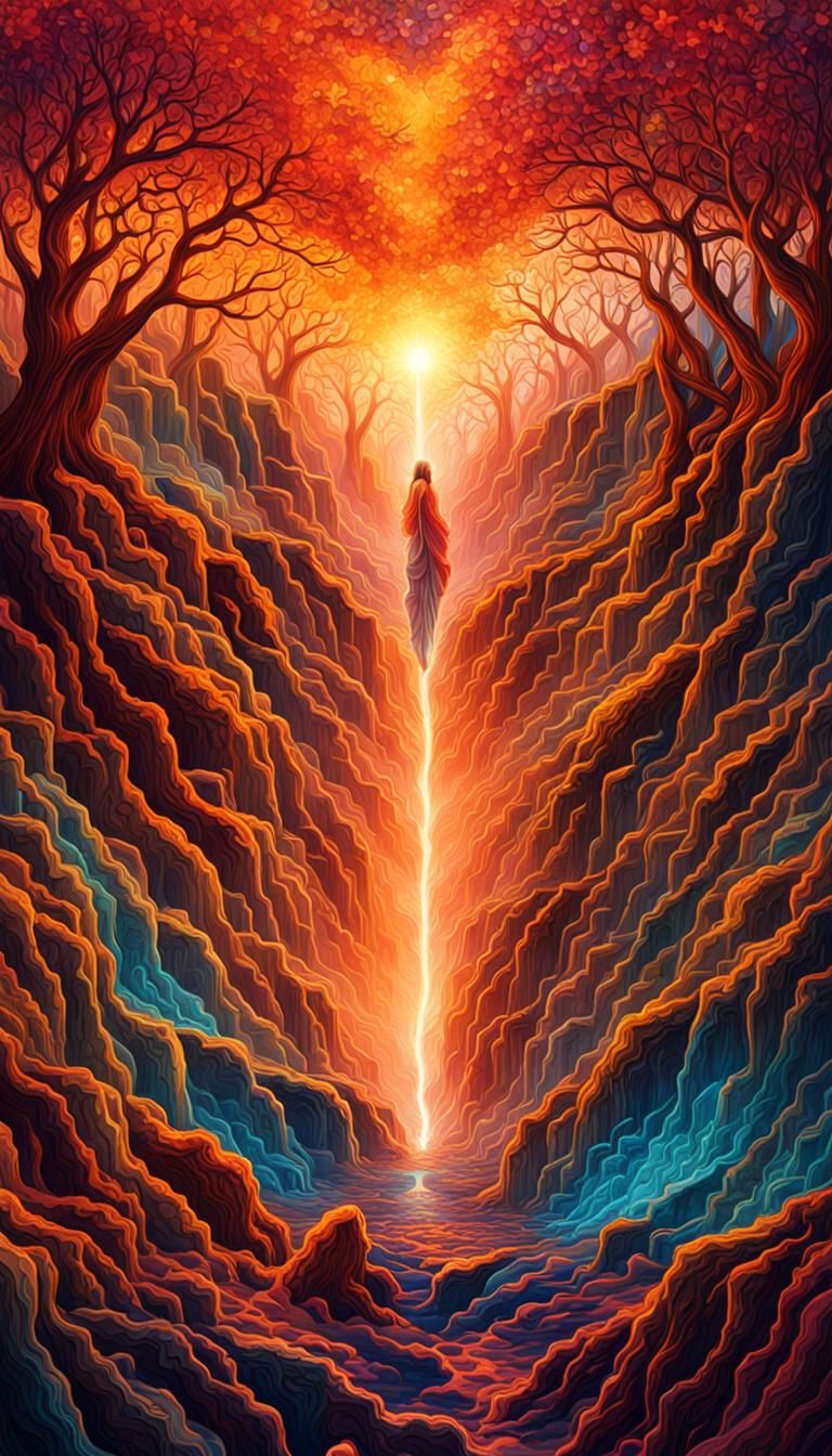 Mystical Double Exposure Art: Echo of Small Kindnesses